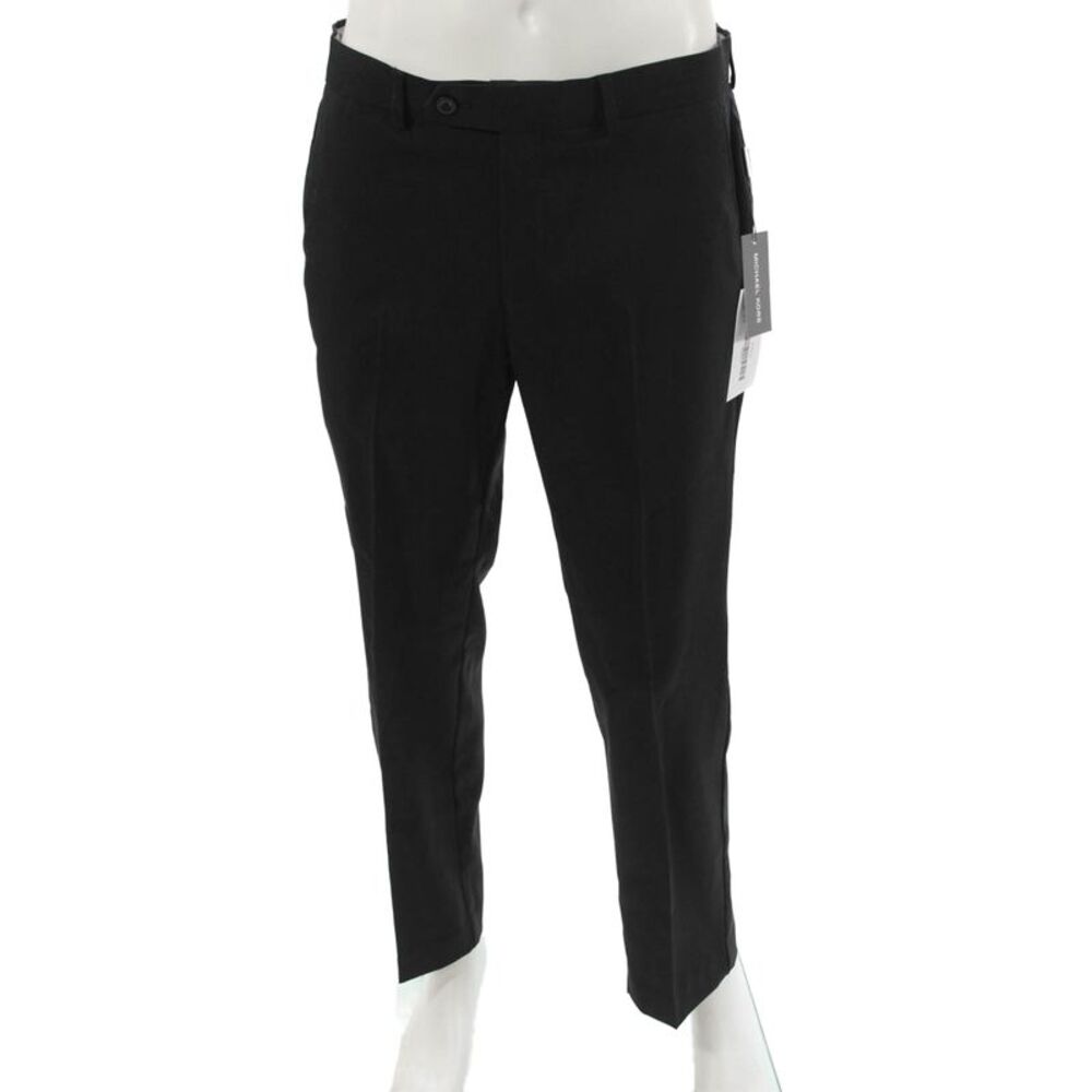 Michael Kors Mens Dress Pants Black Button Size 33